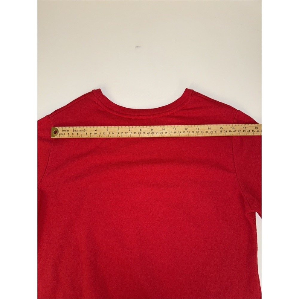 Holiday Time Sweatshirt Women Medium Red Grandma Gingerbread Hugs or Cookies - Picture 8 of 12